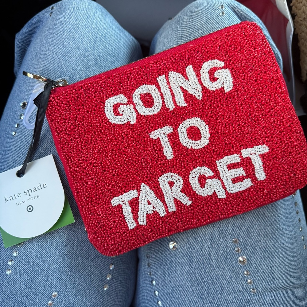 EXCLUSIVE Target x Kate Spade Red Beaded Pouch ❤️